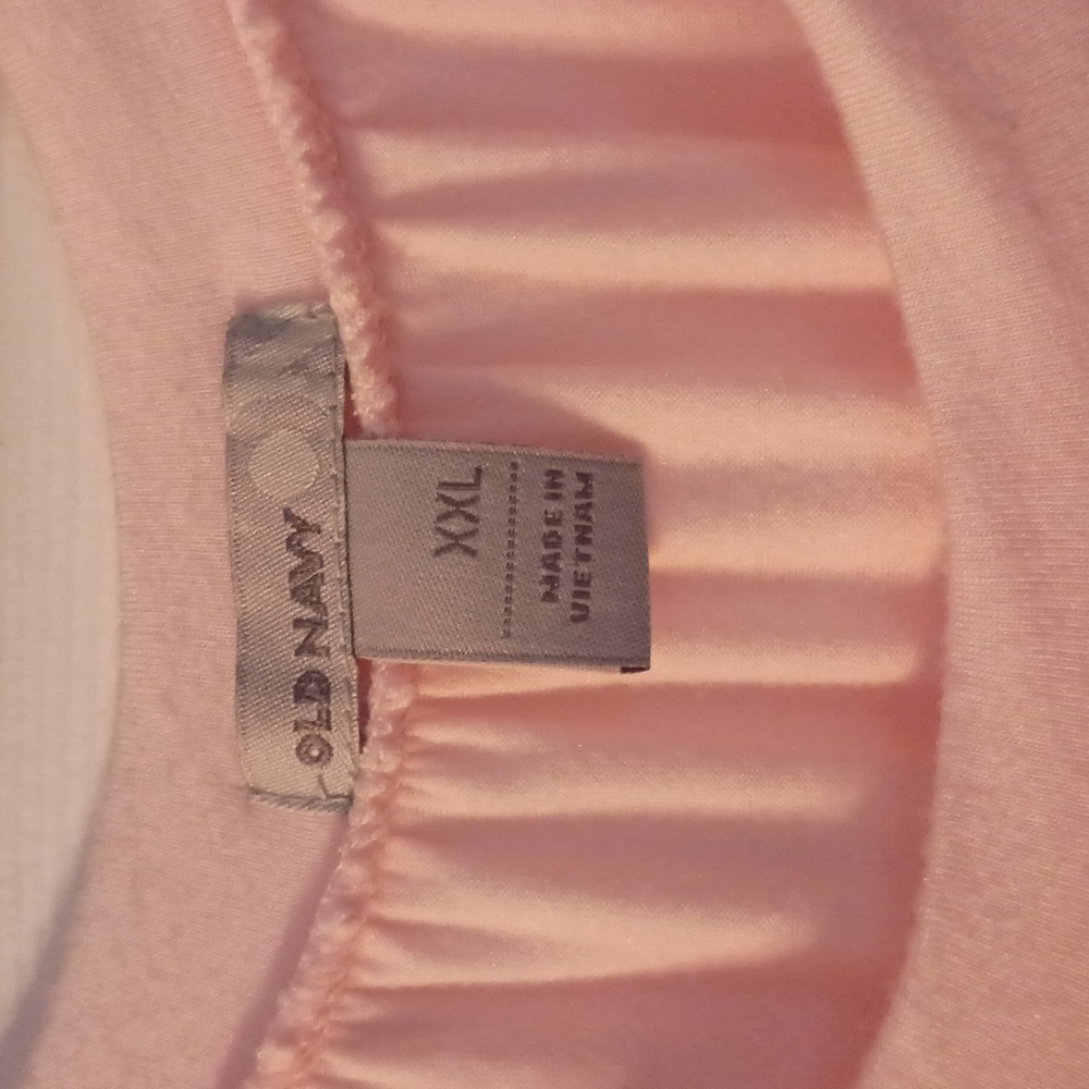 Old Navy Size XXL Pale Pink Short Sleeve Top (b400)